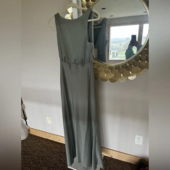 BHLDN MOSS BRIDESMAID DRESS - Picture 1 of 8